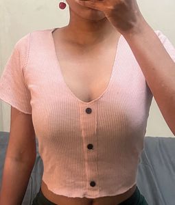 Pink Button-Down Top - FREE SHIPPING!!