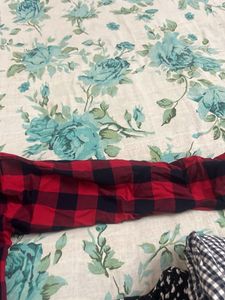 Red &amp; Black Buffalo Plaid Tunic Top