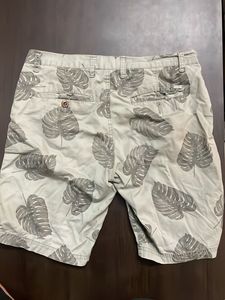Leaf Print Men's Shorts