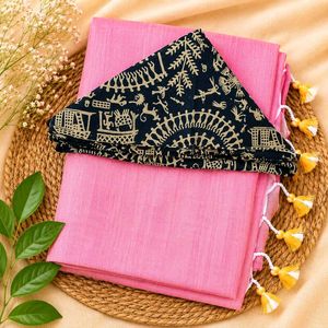 🌸 Pinky Promise Mul Cotton Saree 🌸