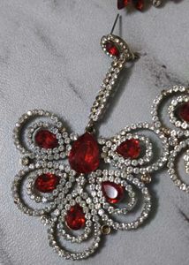 Red &amp; Silver Jewelry Set