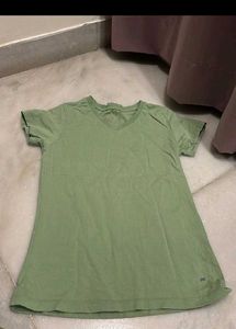 Green V-Neck Tee