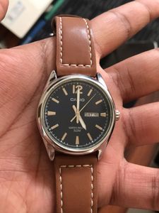 Casio Watch - Classic Brown Leather Strap