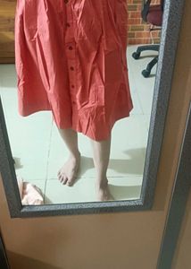 Red Skirt With Pockets