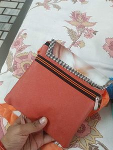 Cute Doll &amp; Cat Print purse