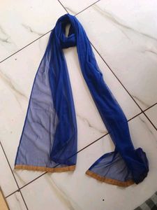 Sheer Royal Blue Dupatta