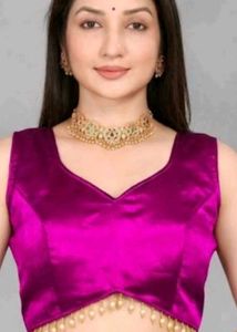 Vibrant Pink Satin Blouse