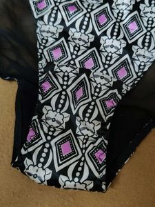 Sheer Briefs with Pink Diamond Print
