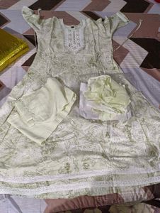 New Foil Print Kurta Set