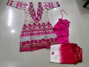 Brand New Anarkali Kurta With Chudhidar And Dupatt