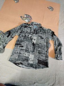 Abstract Print Full Sleeve Shirt