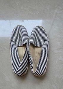Chic Striped Loafers