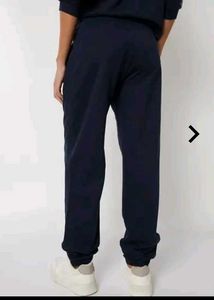 Navy Blue Joggers with Tennis Graphic