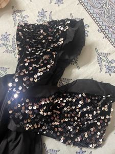 Heavy Discount Black Sequin Work Lhnga Choli