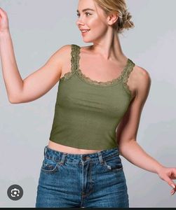 Lace Trim Cami Tank Top