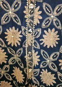 Silk Floral Print Kurti XL