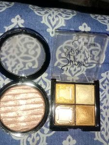 Shimmer Eyeshadow Palette &amp; Highlighter