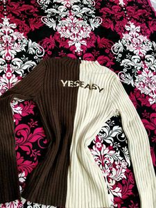 Color Block Knit Sweater