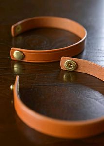 Unisex Leather Cuff Bracelets Set of 3 Pieces