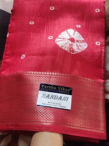 Elegant Red Nandani Saree