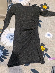 Sparkly Black Mini Dress