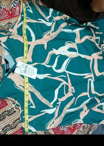 Shein Green Abstract Print Camisole Dress