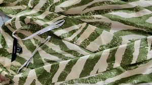 Stylish Green Zebra Print Wrap Dress