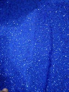 Sparkling Blue Blouse Piece and saree