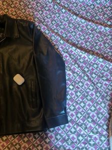 Classic Black Faux Leather Jacket