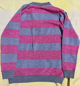 Unisex Brand new Striped Quarter Zip Sweater