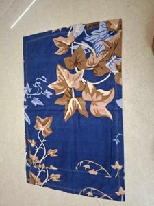 Blue Floral  Double Bed Sheet