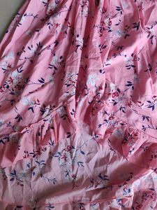 Pink Floral High-Low Dress