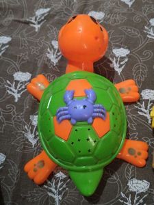 Toy Turtle and Blaster Gun Set