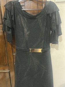 Sparkly Black Maxi Dress
