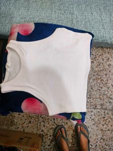 White Sleeveless Top