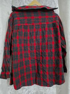 Red &amp; Green Plaid Button-Up Shirt
