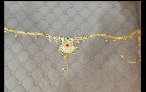 Elegant Gold Kamarbandh Belt with gungru