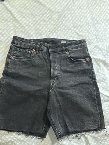 Black Denim Shorts