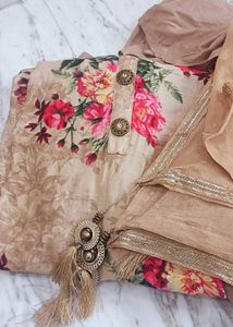 Floral Kurta sharara Set with Dupatta