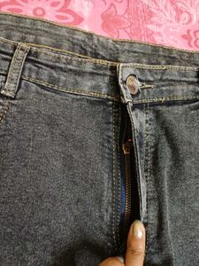women's Washed Grey Denim Jeans