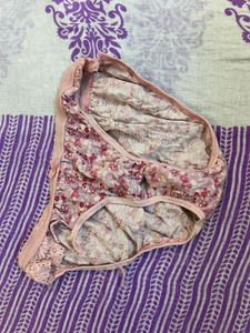 Floral Print Bra and Panty Set