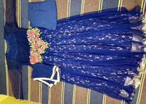 Gown New Like Naby Blue  Size Medium