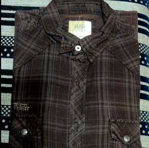 RIG Brown Checkered Shirt