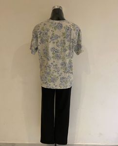 Old Navy White Floral Top Alone