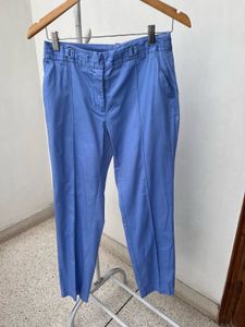 Blue Straight Leg Pants