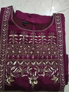 Elegant Purple Kurta set two piece