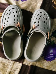 Comfortable Light Grey Clogs