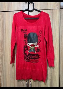 Coral Long Sweater