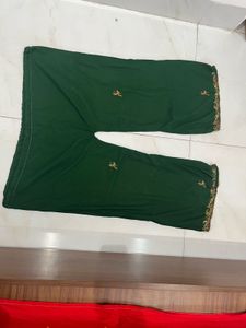 Green Embroidered Kurta Pant Set