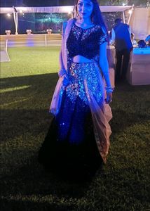 Beautiful Black Gold Lehnga